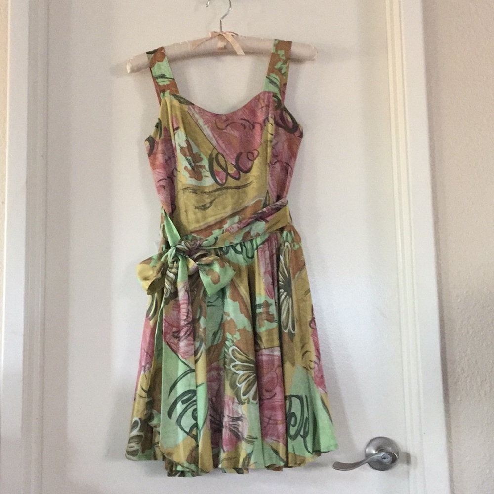 Multicolor Flare Dress